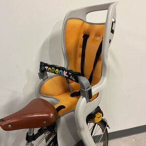 Topeak Child Bike Seat with rack - Orange and Gray
